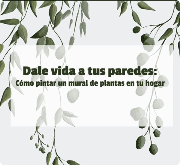 Guía: cómo pintar decoraciones naturales